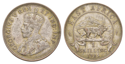 Британская Восточная Африка 1 шиллинг 1925 Георг V (1910-1936) KM 21 серебро 4654-1251