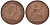 Великобритания 1 пенни 1964 Елизавета II (1952-2022) KM 897, Spink 4157 бронза 4131-512