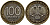 РОССИЯ 100 РУБЛЕЙ 1992 ЛМД KM 316, Федорин 1 биметалл UNC 51-855