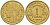 Франция 1 франк 1940 тип Морлон KM 885, LE FRANC 219.11 алюминиевая бронза 3853-214