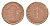 Германия игровой жетон в 1 рентенпфенниг 1924 диаметр 17 мм картон 4702-934