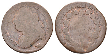 Франция 12 денье 1791-1793 Людовик XVI (1774-1792) KM 600 бронза 4707-725