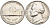 США 5 ЦЕНТОВ 1981 D, ДЖЕФФЕРСОН KM А192 медно-никель 4546-1154