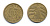 ГЕРМАНИЯ 10 РЕЙХСПФЕННИГОВ 1924 A, KM 40, J. 317 алюминиевая бронза 35-512