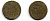Россия деньга 1738 Анна Иоанновна (1730-1740) Биткин 365 медь 29-443