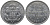 Гамбург 1/2 миллиона марок = 500000 марок 1923 Funck 636.2, Men18 13079.18 алюминий UNC 4599-511