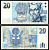 Чехия 20 крон 1994 Pick 10 a бумага 7204-9-1-2