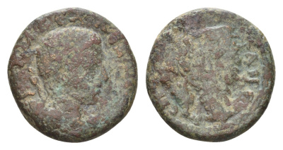 Римская Империя, Провинция Месопотамия, Эдесса АЕ 222-235 Александр Север, бюст императора/Тихе медь 1100-11-54