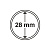 Капсулы круглые – 28 мм, упаковка 10 шт. Leuchtturm. 312236