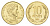Чили 10 песо 1998 KM 228 никель латунь UNC 4664-432