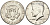 США 1/2 доллара (50 центов) 1968 D, Джон Кеннеди KM 202a серебро  UNC  4178-1042