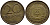 ГДР 20 пфеннигов 1969 А, первый год KM 11 латунь UNC 4398-1055
