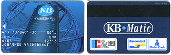 Нидерланды KB KREDITBANK до 12.2016 на имя JOHANNES VREDEBREGT 6300-47-4-2