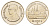 Таиланд 1 бат 1982 BE 2525, Рама IX, королевский дворец Y 159 медно-никель UNC 4646-824