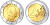 Монако 2 евро 2009 Князь Альберт II KM 195 биметалл UNC 1528-314