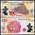 Мексика 100 песо 2007 паровоз № 279, революционеры, кукуруза Pick 128 d пластик UNC (пресс) 8602-44-2-2