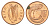 Ирландия 1 пенни 1986 мифологическая птица лира KM 20 бронза UNC 4696-416