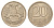 Россия 20 рублей 1992 ЛМД Y 314 медно-никель aUNC 4628-831