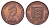 Джерси 2 пенса 1975 Елизавета II (1952-2022) KM 31 бронза 4118-224