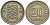 Эстония 20 центов 1935 Республика (1928-1940) KM 17 никель бронза 4610-832