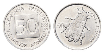 Словения 50 стотинов 1995 KM 3 алюминий UNC 4546-727