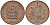 ЮАР 1/2 цента 1970 два капских воробья на ветке KM 81 бронза UNC 4588-1245