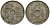 Бельгия 25 сантимов 1922 Belgique KM 68 медно-никель 4168-1241