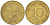 ФРГ 10 ПФЕННИГОВ 1978 F KM 108, J. 383 сталь плакированная латунью 4182-856