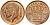БЕЛЬГИЯ 50 САНТИМОВ 1976 BELGIQUE KM 148.1 бронза 4528-927