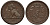 БЕЛЬГИЯ 1 САНТИМ 1833/2 BELGES KM 1.1 медь 02-264-13