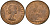 Великобритания 1 пенни 1967 Елизавета II (1952-2022) KM 897, Spink 4157 бронза 189-613
