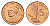 Гамбия 5 бутутов 1971 год-тип KM 9 бронза UNC 4668-557