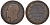 Италия 2 чентезимо 1867 M, Виктор Эммануил II KM 2.1 медь 4164-649