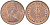 Великобритания 1/2 пенни 1973 Елизавета II (1952-2022) KM 914, Spink 4239 бронза 112-658