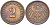 ГЕРМАНИЯ 2 ПФЕННИГА 1914 E KM 16, Jager 11, Weege 4 медь 4546-734