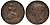 Великобритания 1 пенни 1854 Виктория (1837-1901) KM 739, Spink 3948 медь 1523-1245