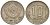 СССР 10 копеек 1948 Федорин 95 медно-никель 4596-1141