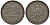 ФРГ 2 марки  1951 D J 386, KM 111 медно-никель плакированный никелем 3711-543