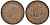 Великобритания 1/2 пенни 1952 Георг VI (1936-1952) KM 868, Spink 4118 бронза 51-1856