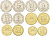 Таджикистан лот из 6 монет 2020 (10, 20, 50 дирам, 1, 3, 5 сомони) KM NEW UNC  N2-09