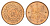 Япония 1 сен 1936 Год 11, Император Хирохито Сева (1926-1989) Y 47 бронза UNC 4695-926