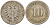 Германия 10 пфеннигов 1875 J J. 4,  KM 4 медно-никель    4603-511