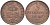 ПРУССИЯ 3 ПФЕННИГА 1867 В, ВИЛЬГЕЛЬМ I (1861-1888) KM 482 медь 117-932