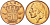 БЕЛЬГИЯ 50 САНТИМОВ 1998 BELGIE, БОДУЭН I (1951-1993) KM 149.1 бронза 214-669