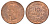 Греция 10 лепт 1870 B, Георг I (1863-1913) KM 43 медь 4653-736