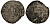 Эстония, Ревель (Таллин) 1 эре 1649 Шведская оккупация, Christina von Schweden (1632-1654), вес 0,93 гр. KM 6 серебро 1516-545