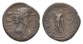 Римская Империя, Провинция Нижняя Мезия, Томы АЕ 138-161 Антонин Пий, бюст цезаря Марка Аврелия/Гермес RPC IV.1 online 4407 медь 1100-3-72