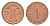 Германия игровой жетон в 1 рентенпфенниг 1924 диаметр 17 мм картон 4702-918