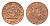 ЮАР 1/2 цента 1970 два капских воробья на ветке KM 81 бронза 4643-153