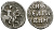 ВЕЛИКОЕ КНЯЖЕСТВО МОСКОВСКОЕ ДЕНГА 1535 - 1547 ИВАН IV ВАСИЛЬЕВИЧ, МОСКОВСКИЙ МОНЕТНЫЙ ДВОР, 0,36 ГР ГиК №48 серебро 262-1118